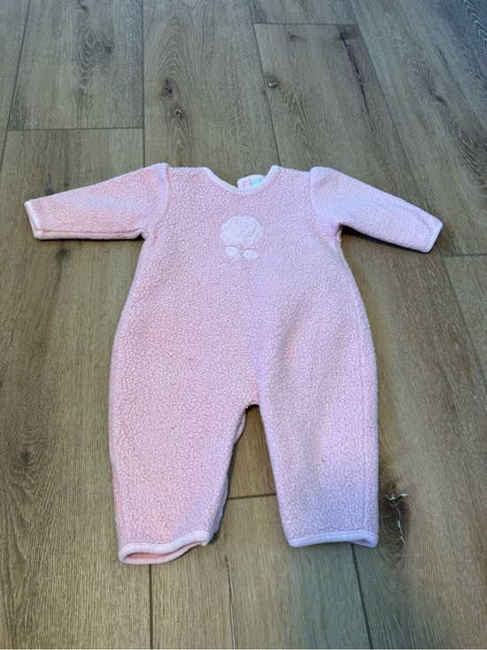 Other - Vintage Mini Clasix Infant Girl's Pink Sherpa Fleece Outfit 9 Months